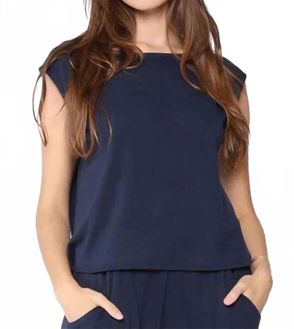 NEW RIPLEY RADER jersey lounge tank in navy